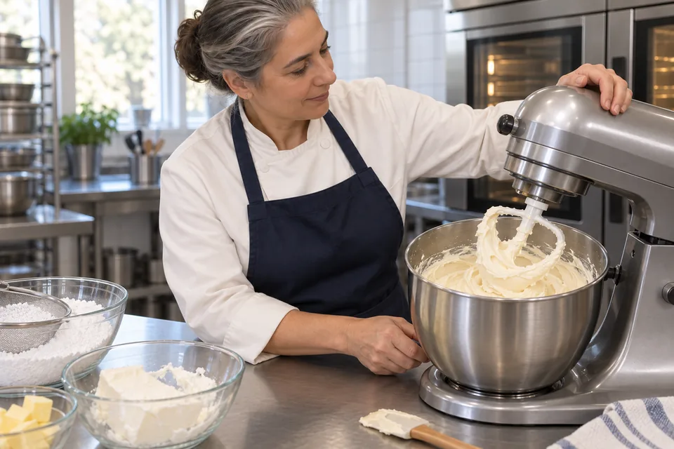 Carrot cake: make icing.
