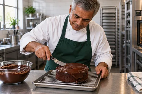 Chocolate cake: finish.